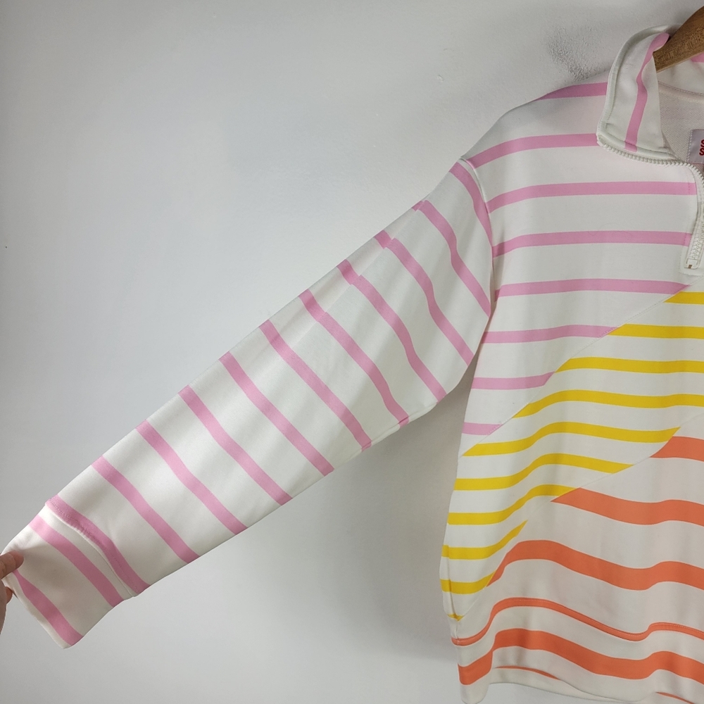 New Solid & Striped The Pullover Rainbow Quarter … - image 5